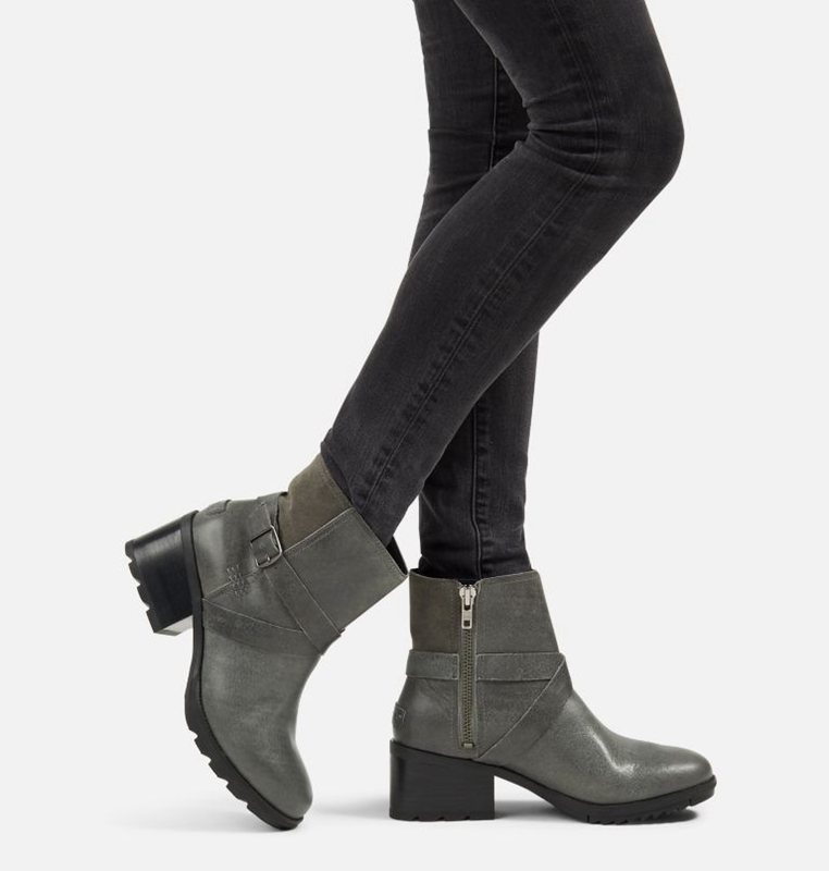Sorel Dam Stövlar Mörk Grå - Cate™ Buckle Mid - SXK-472165